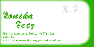 monika hetz business card